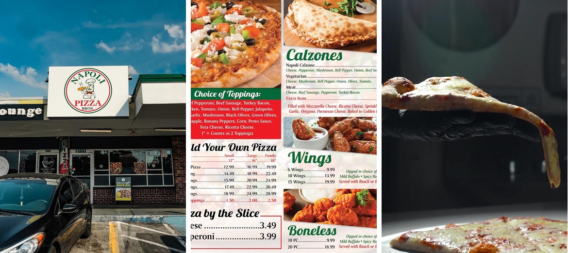 Napoli Bros Pizza Menu